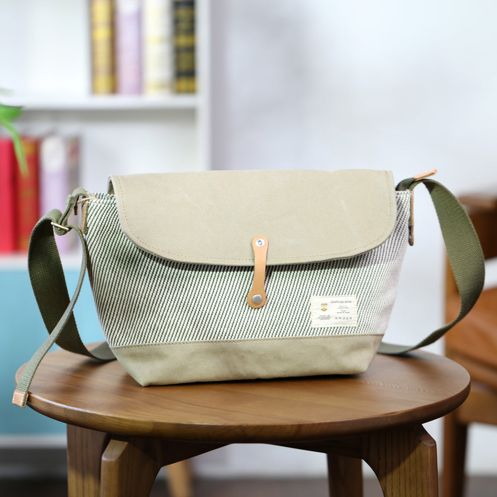 crossbody travel canvas designer bag women Casual Womens Shoulder Purse Small Canvas Crossbody Bag, Green