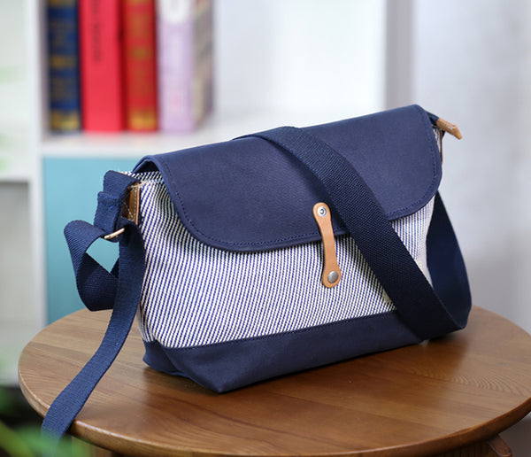 Trendy Canvas Crossbody Bag for Women Lightweight Shoulder Purse Everyday Bag