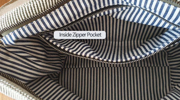 Casual Womens Shoulder Purse Small Canvas Crossbody Bag Inside