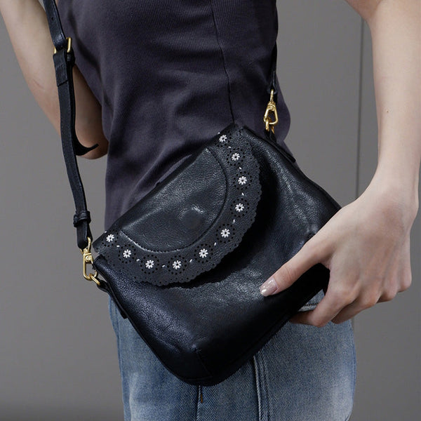 Chic Ladies Leather Over The Shoulder Bag Small Crossbody Bags For Women Details