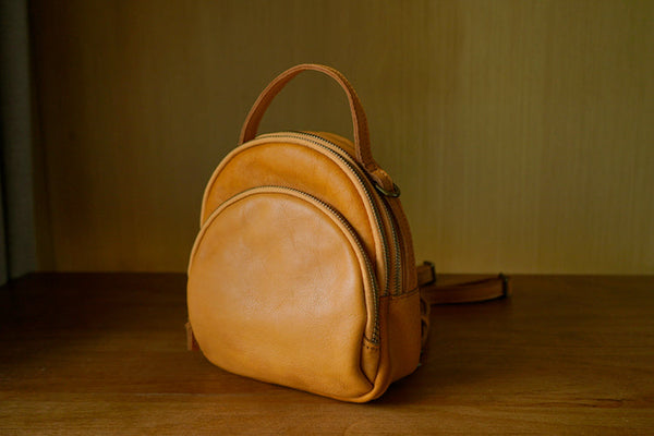 Chic Leather Mini Backpack Purse Black Leather Shoulder Bag Boutique