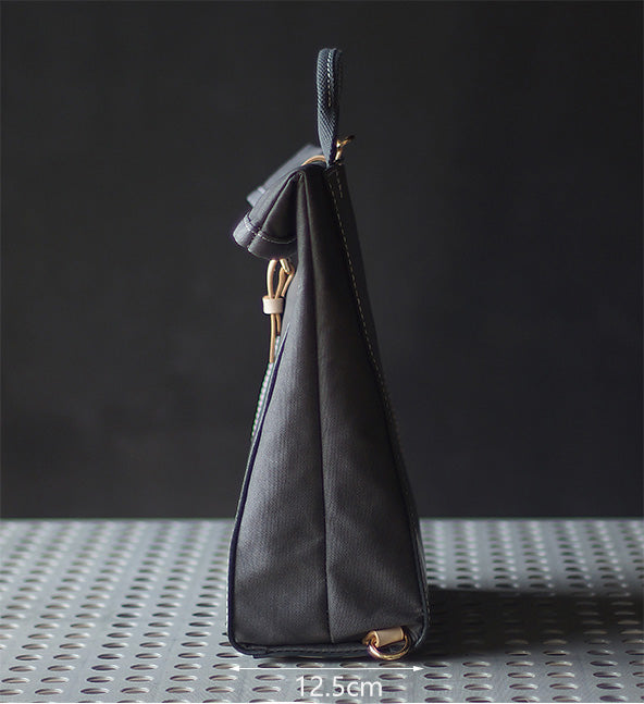 Chic Womens Fabric And Leather Backpack Purse Canvas Rucksack Bag For Women