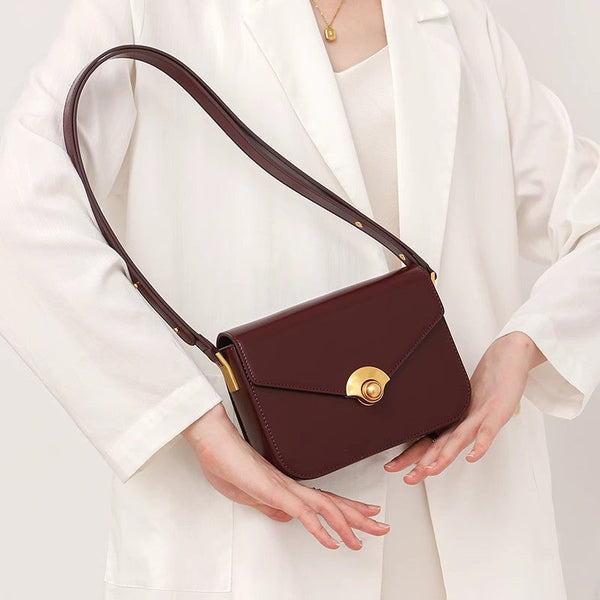 Elegant Women's Satchel Shoulder Bag Leather Crossbody For Women