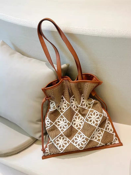 Chic Women's Boho Handbags Crochet Tote Bag For Women Beautiful