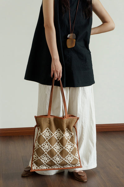 Chic Women's Boho Handbags Crochet Tote Bag For Women Classic