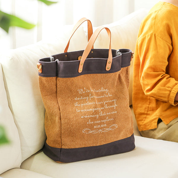 Classic Women's Cotton Canvas Tote Bag Shoulder Handbags Cool
