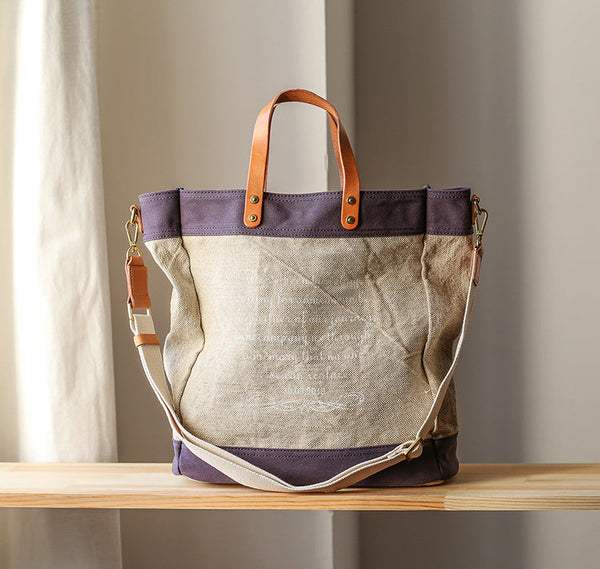 Classic Women's Cotton Canvas Tote Bag Shoulder Handbags Gift-idea