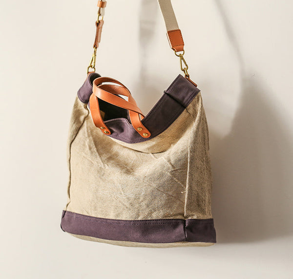 Classic Women's Cotton Canvas Tote Bag Shoulder Handbags Girlfriend