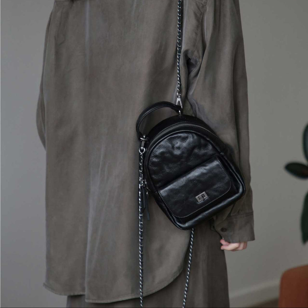 crossbody backpack mini PEBBLE OLIVE GREEN Purpose Design Michael Kors Abbey XS MINI