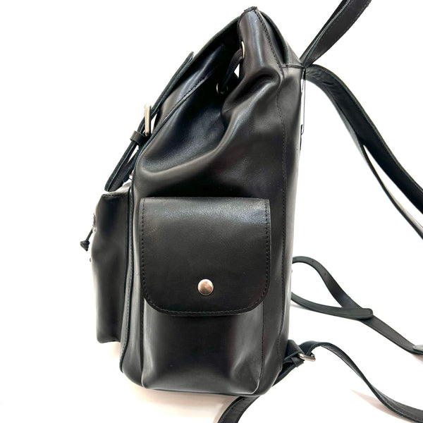 Cool Ladies Genuine Leather Drawstring Backpack Bag Leather Rucksack Purse For Women Chic