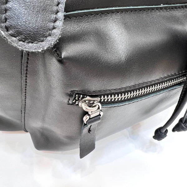 Cool Ladies Genuine Leather Drawstring Backpack Bag Leather Rucksack Purse For Women Cowhide