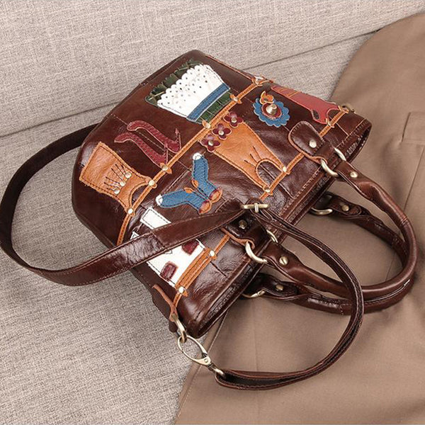 Cute Ladies Small Leather Tote Bag Shoulder Handbags Bags For Women