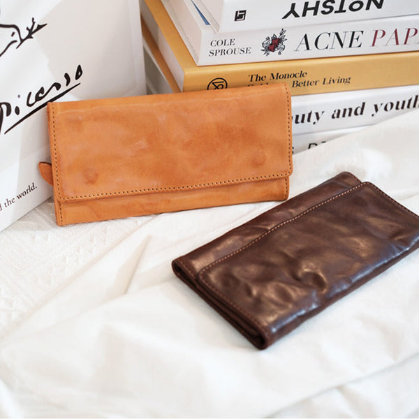 Elegant Women's Wallet With Coin Purse Genuine Leather Wallets For Ladies Classic
