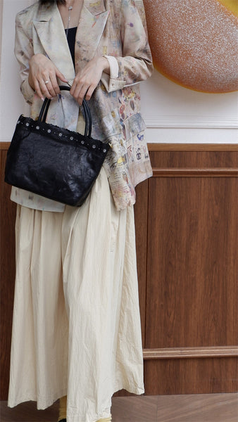 Elegant Womens Leather Shoulder Handbags Black Crossbody Bags For Women Designer