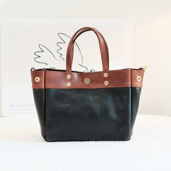 Elegant Womens Small Black Leather Crossbody Handbag Shoulder Tote Bag Affordable