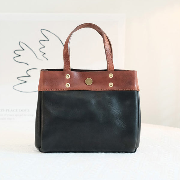 Elegant Womens Small Black Leather Crossbody Handbag Shoulder Tote Bag Beautiful