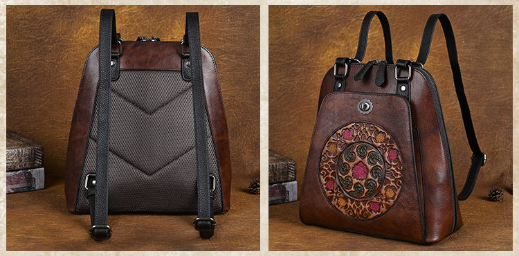 Vintage M. London New York Leathercraft Leather Backpack Purse - Etsy