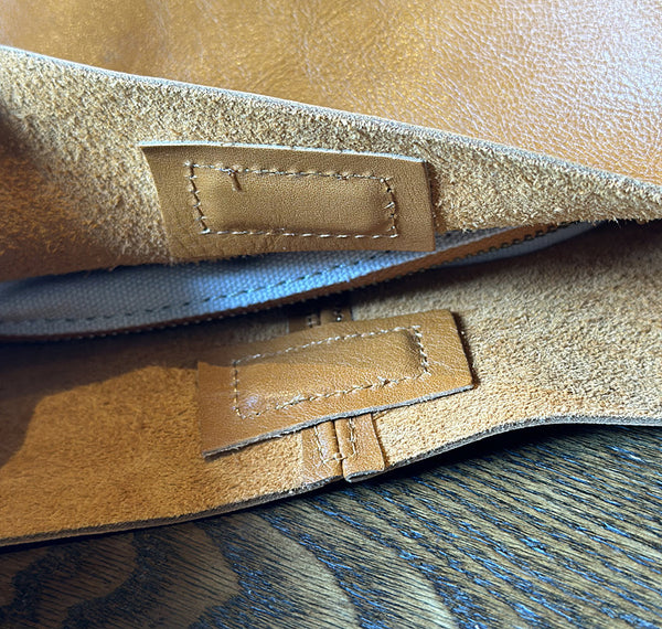 Full Grain Leather Bucket Bag for Women Vintage Cowhide Crossbody Handbag Genuine-Leather