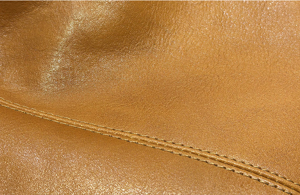 Genuine Leather Crescent Crossbody Bag for Women Adjustable Shoulder Bag with Zipper Compartments Genuine-Leather