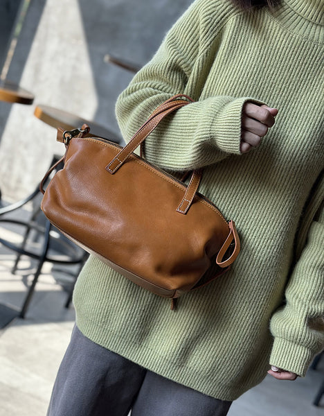 Cute Womens Genuine Leather Shoulder Handbags Leather Crossbody Purse