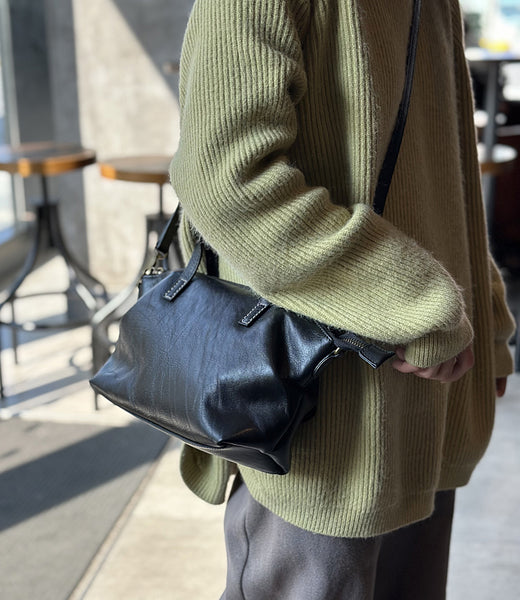 Genuine Leather Crossbody Bags For Women Zip Top Real Leather Handbags Fashion