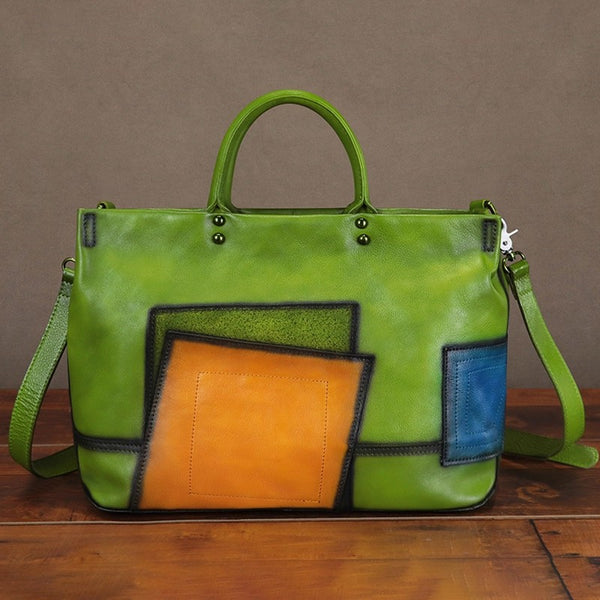 Handcrafted-Genuine-Leather-Tote-Bag-for-Women-Vintage-Patchwork-Handbag-with-Shoulder-Strap-Affordable