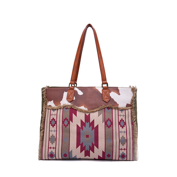 Womens Boho Tote Bags Cross Shoulder Bag With Wallet