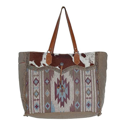 Hippie Womens Canvas Over The Shoulder Bag Travel Tote Bag With Wallet Elegant