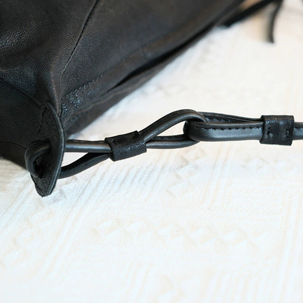 Hobo Women Soft Leather Shoulder Bag Black Crossbody Purses For Women Durable