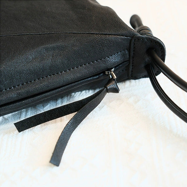 Hobo Women Soft Leather Shoulder Bag Black Crossbody Purses For Women Original