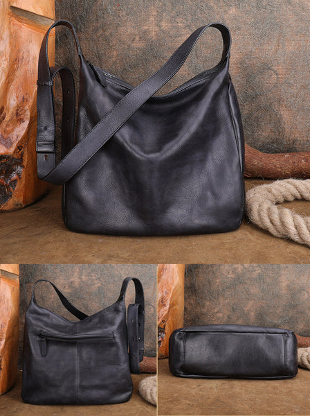 Hobo Womens Leather Slouch Bag Black Crossbody Bags For Women Cool