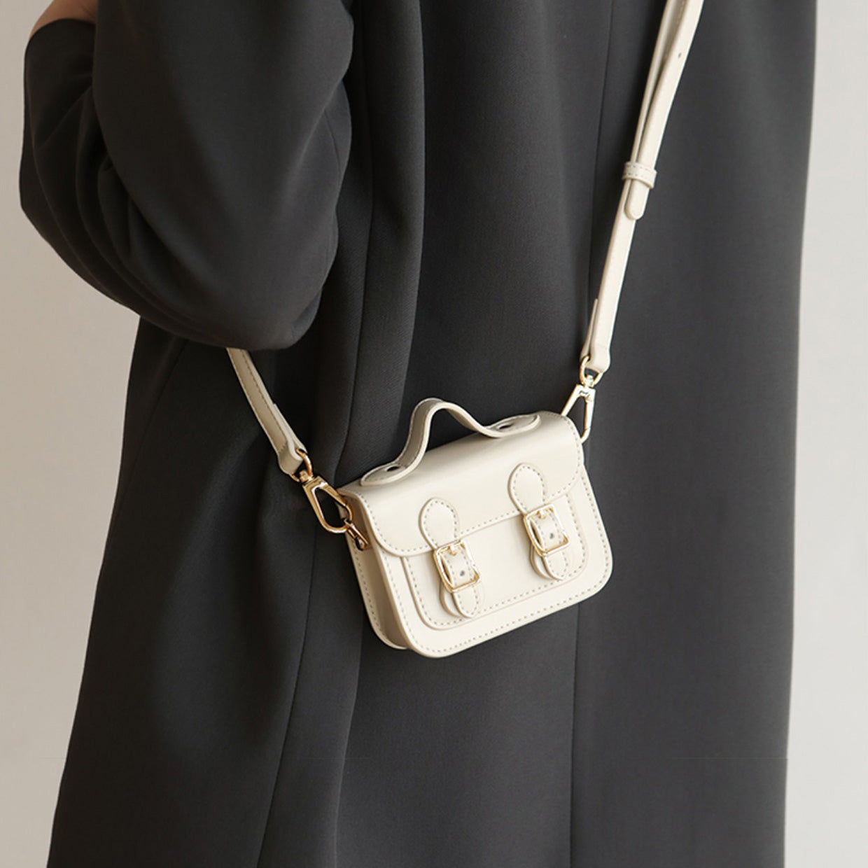 Siena Mini Satchel - Ivory Croc Print — ALEXANDRA DE CURTIS | Italian  Leather Handbags, Purses & Ballet Flats