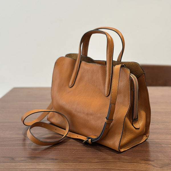 Ladies Quality Leather Handbags Small Shoulder Bags For Women Brown