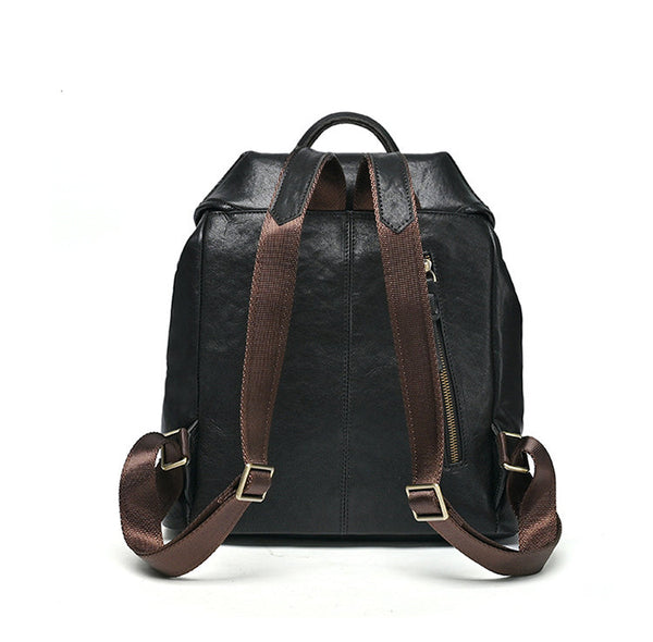 Cute Ladies Leather Rucksack Small Leather Backpack Bag Details