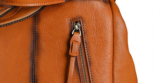 Cute Ladies Leather Rucksack Small Leather Backpack Bag Handmade