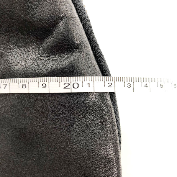 Large Women's Black Leather Sling Bag Chest Bag For Women Designer