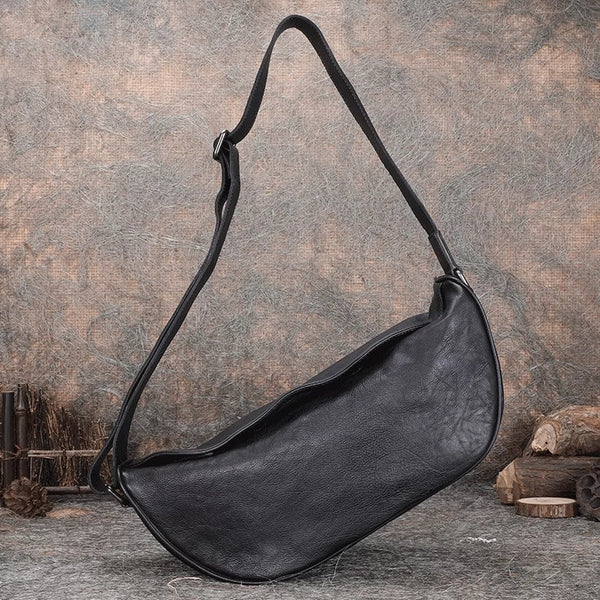 Large Women's Crossbody Chest Bag Leather Sling Bags For Women Affordable