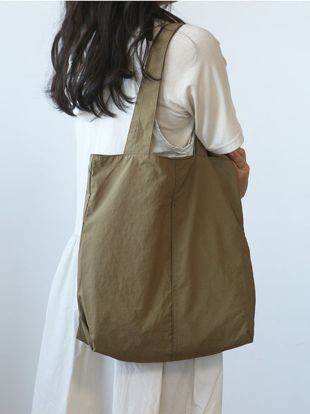 Lightweight Nylon Tote Bag for Women Large Shoulder Handbag with Zipper Pouch Stylish