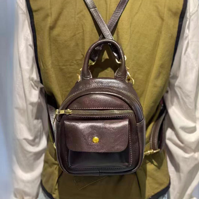 Mini Leather Backpack Purse for Women Convertible Crossbody Bag – igemstonejewelry