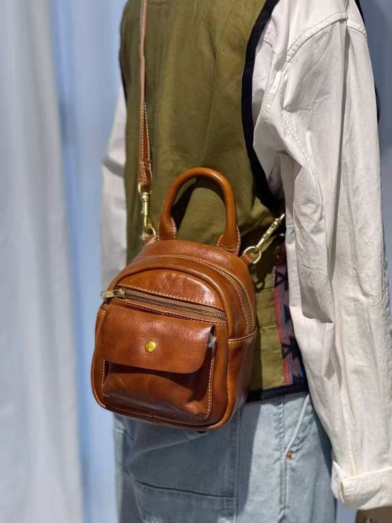Mini Leather Backpack Purse for Women Convertible Crossbody Bag – igemstonejewelry