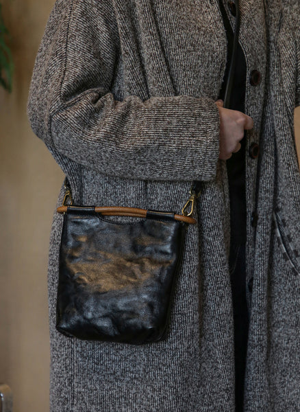 Mini Vintage Leather Crossbody Bag for Women Top Handle Shoulder Purse Fashion