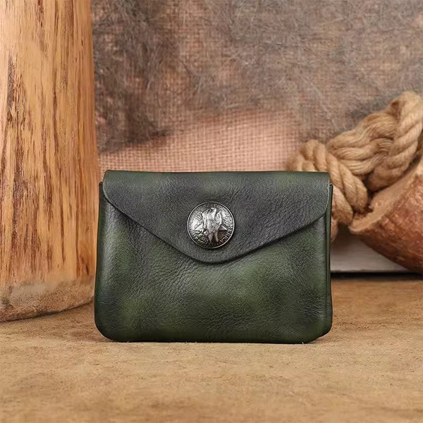Mini Womens Card And Coin Purse Genuine Leather Wallets For Ladies Beautiful