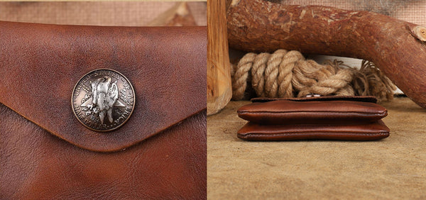 Mini Womens Card And Coin Purse Genuine Leather Wallets For Ladies Fashion