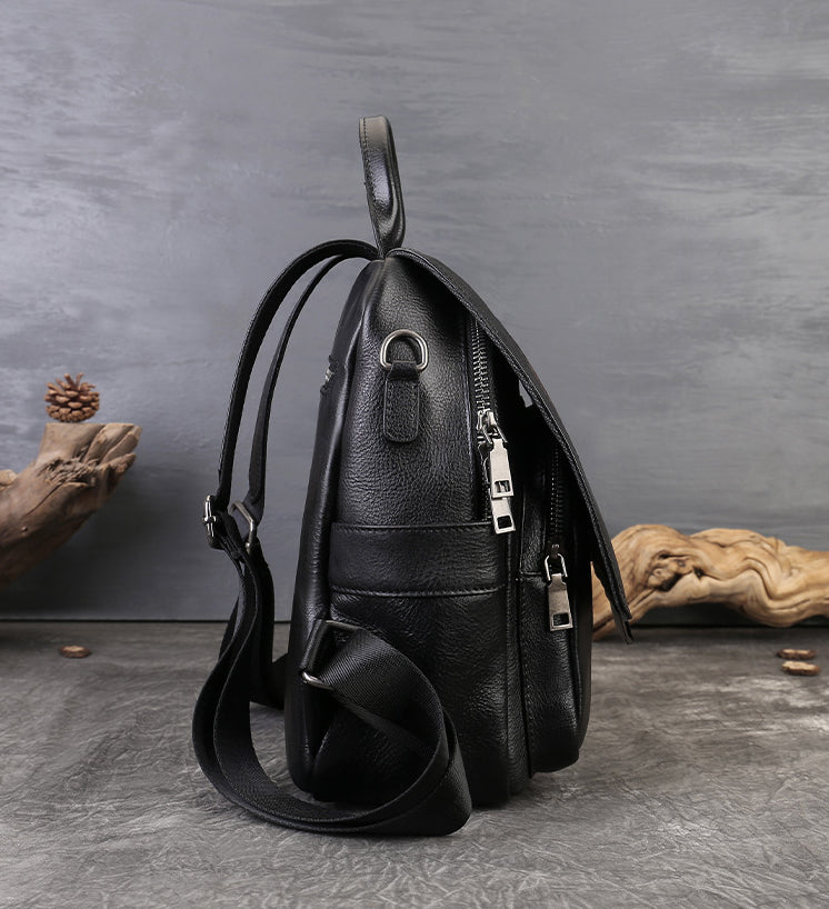 cute small convertible leather purse backpack Small Vintage Leather Backpack for Women Embossed Convertible Bag – igemstonejewelry