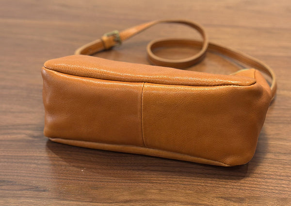 Small Genuine Leather Crossbody Bag for Women Minimalist Shoulder Bag Classy