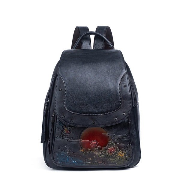 Small Leather Backpack Purse For Women Leather Rucksack Bag Unique