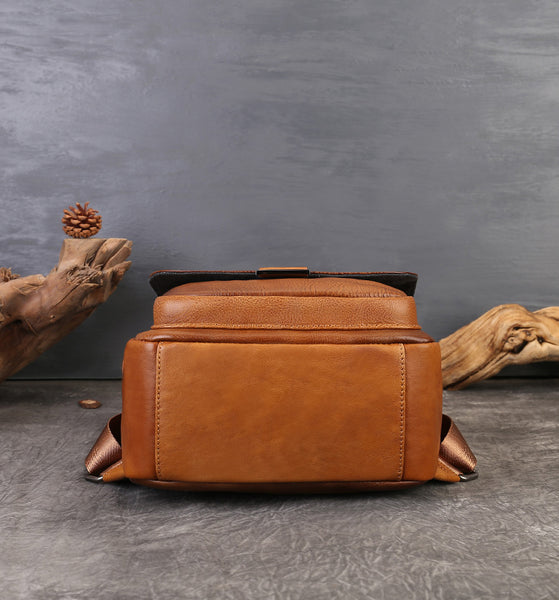 Small Womens Leather Backpack Bag Convertible Shoulder Bag Nice