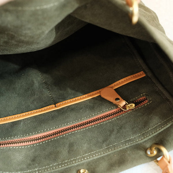 Stylish Women's Canvas Crossbody Bags Tote Handbags Inside