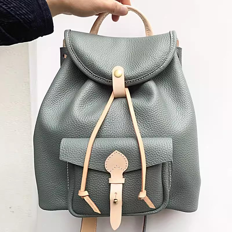 gray mini backpack purse Tess Nylon Warm Grey Vegan leather Dimensions Stylish Women's Leather Mini Backpack
