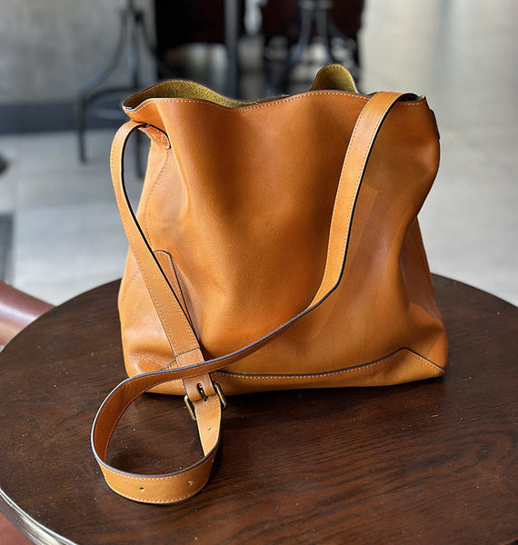 Stylish Womens Leather Shoulder Bag Crossbody Tote Badass